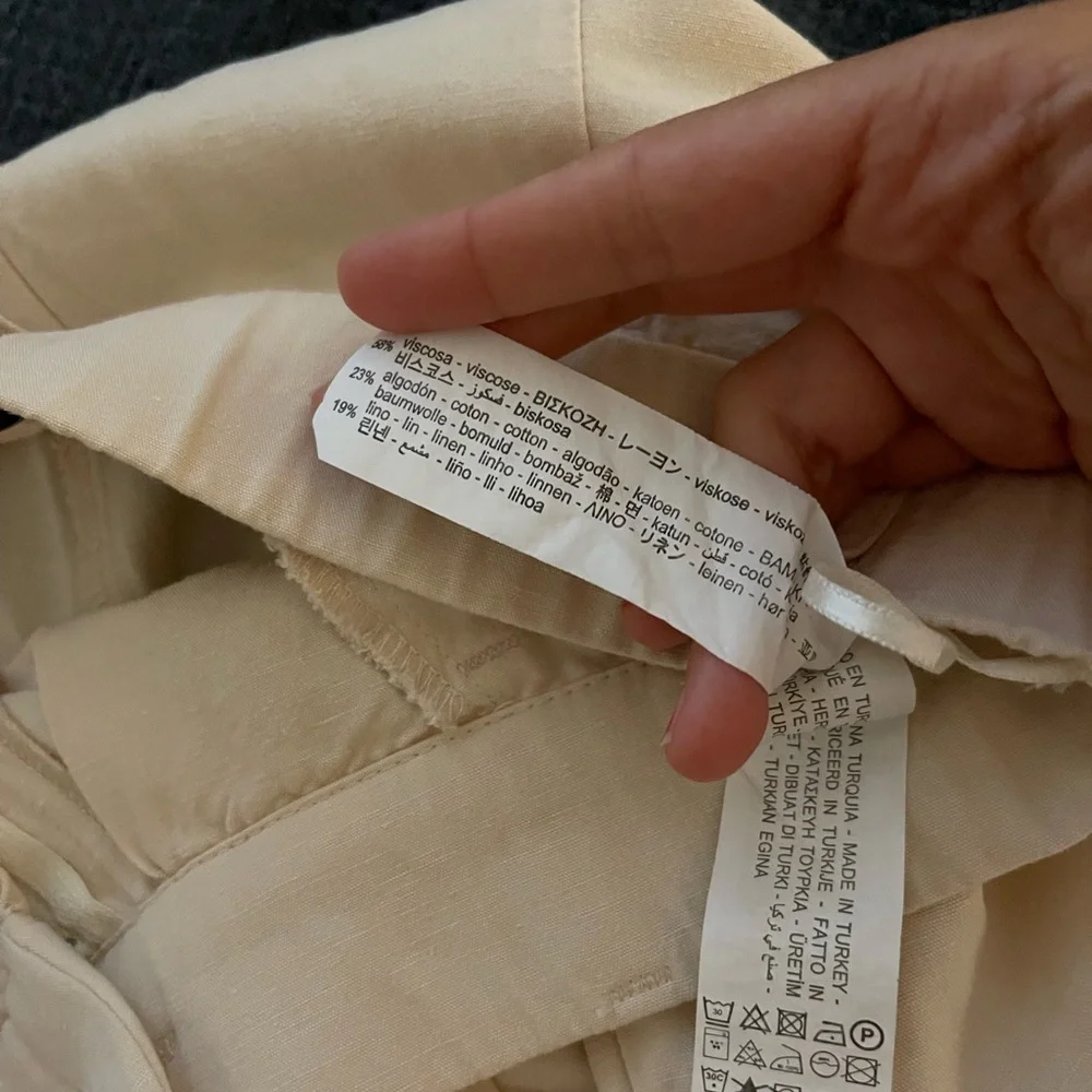 Zara shorts linen blend
